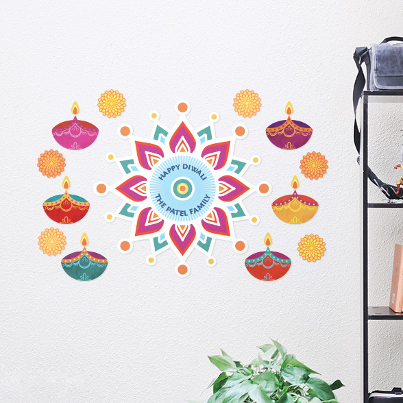 Personalized Diwali Wall Decal